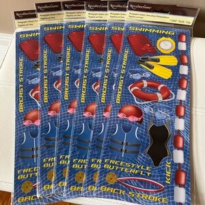 NWT Recollections Swimming Stickers - Bundle of 6 Sheets